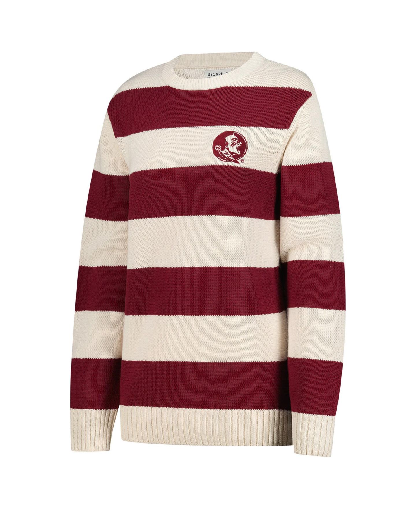 Мужской свитер Uscape Apparel and Cream Florida State Seminoles Renew Knit Stadium — фото 2