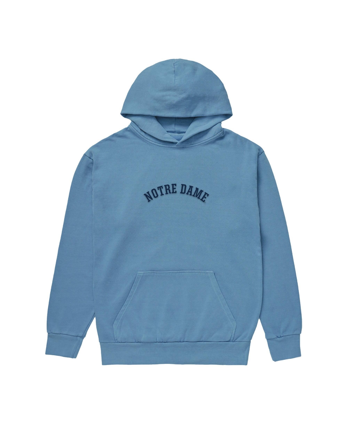 Uscape Apparel Men's Light Blue Notre Dame Fighting Irish Upside Down Embroidered Vintage Heavyweight Hoodie