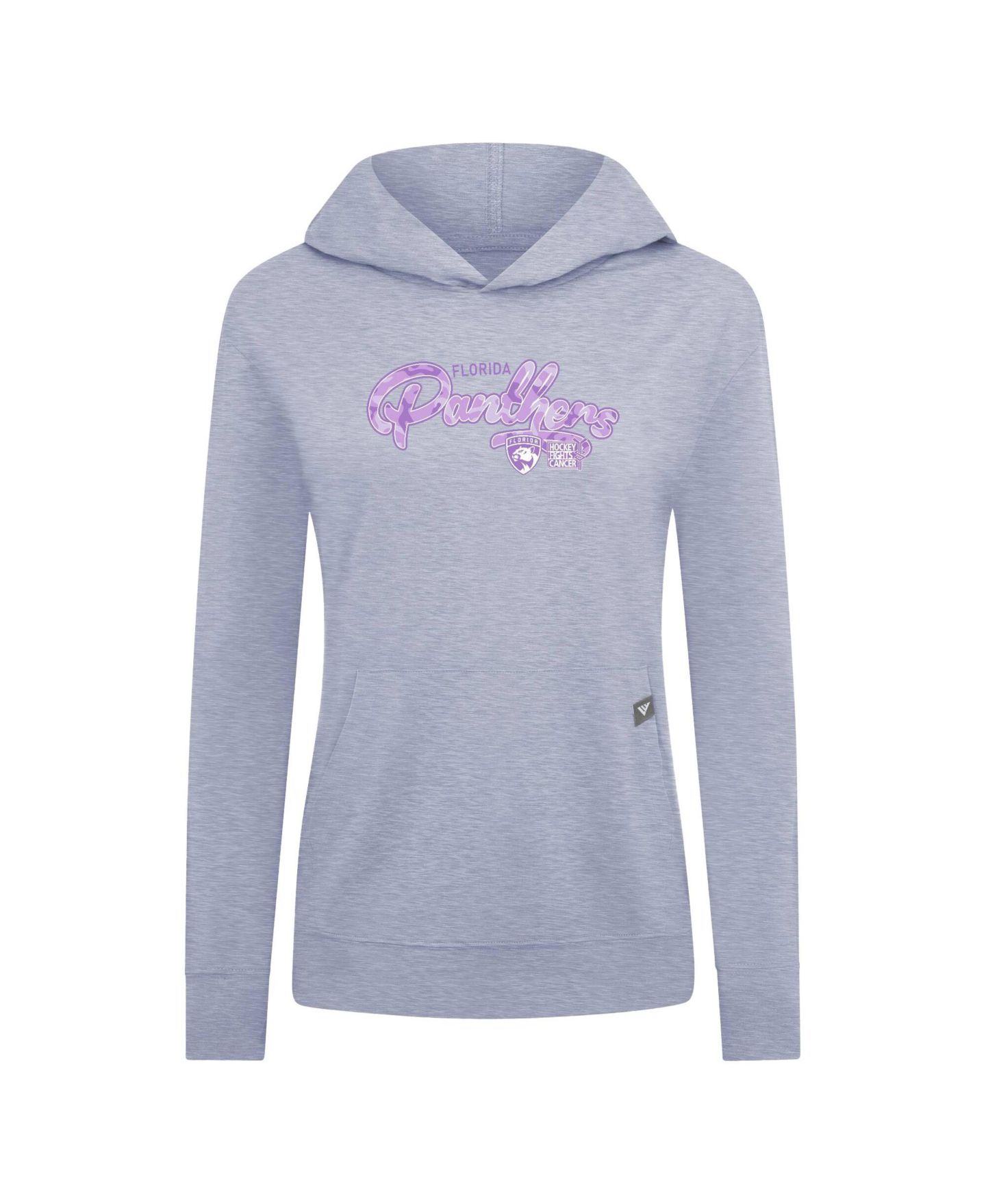Женское худи LevelWear Heather Gray Florida Panthers Hockey Fights Cancer Relay Pullover — фото 2