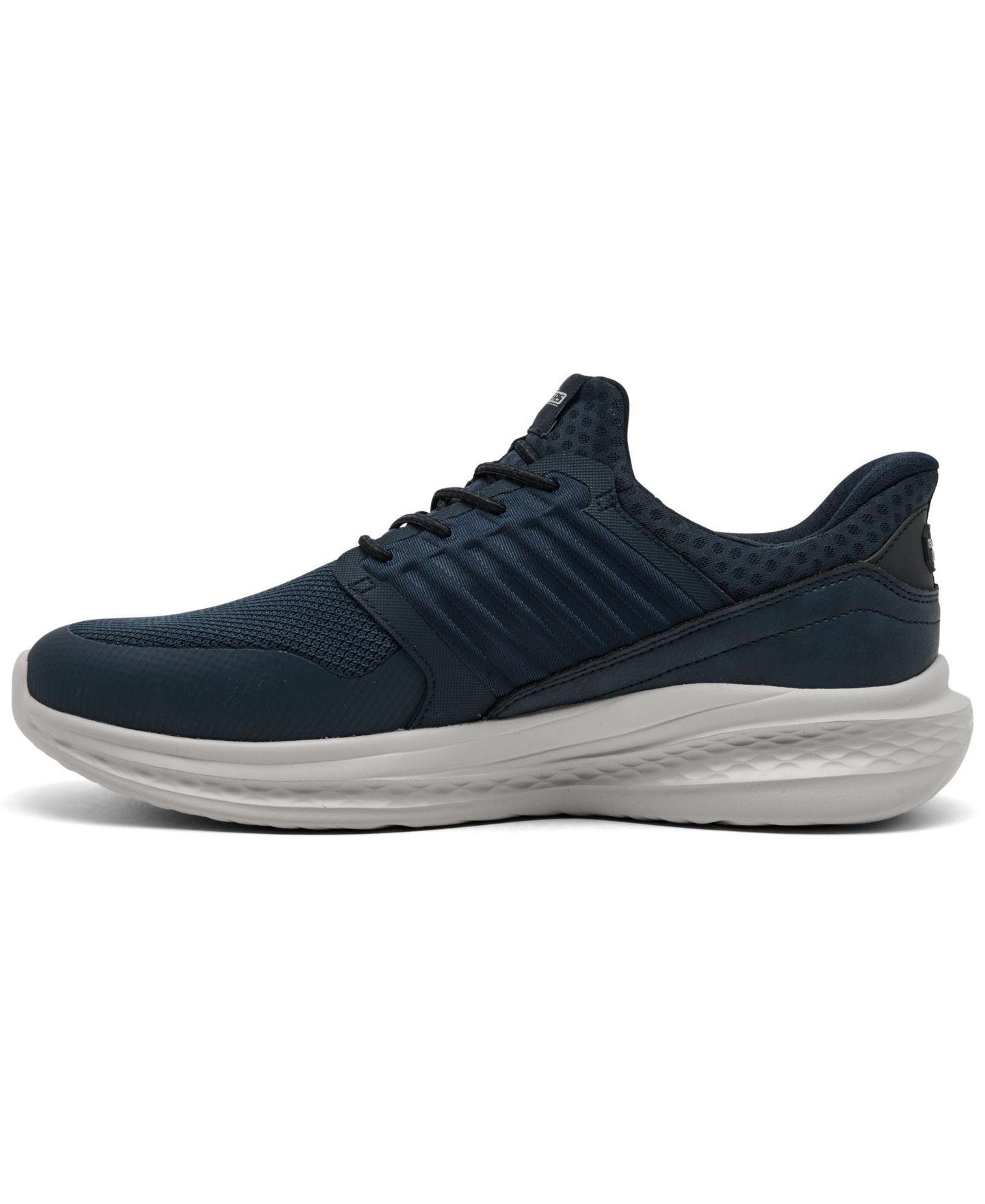 Мужские кроссовки Skechers Slip-ins Relaxed Fit: Slade - Luther Slip-On Memory Foam Lifestyle, цвет: Тёмно-синий — фото 3