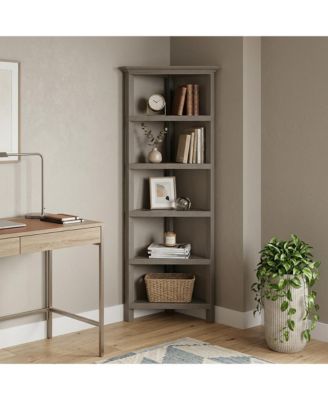 Solid Wood Corner Bookcase