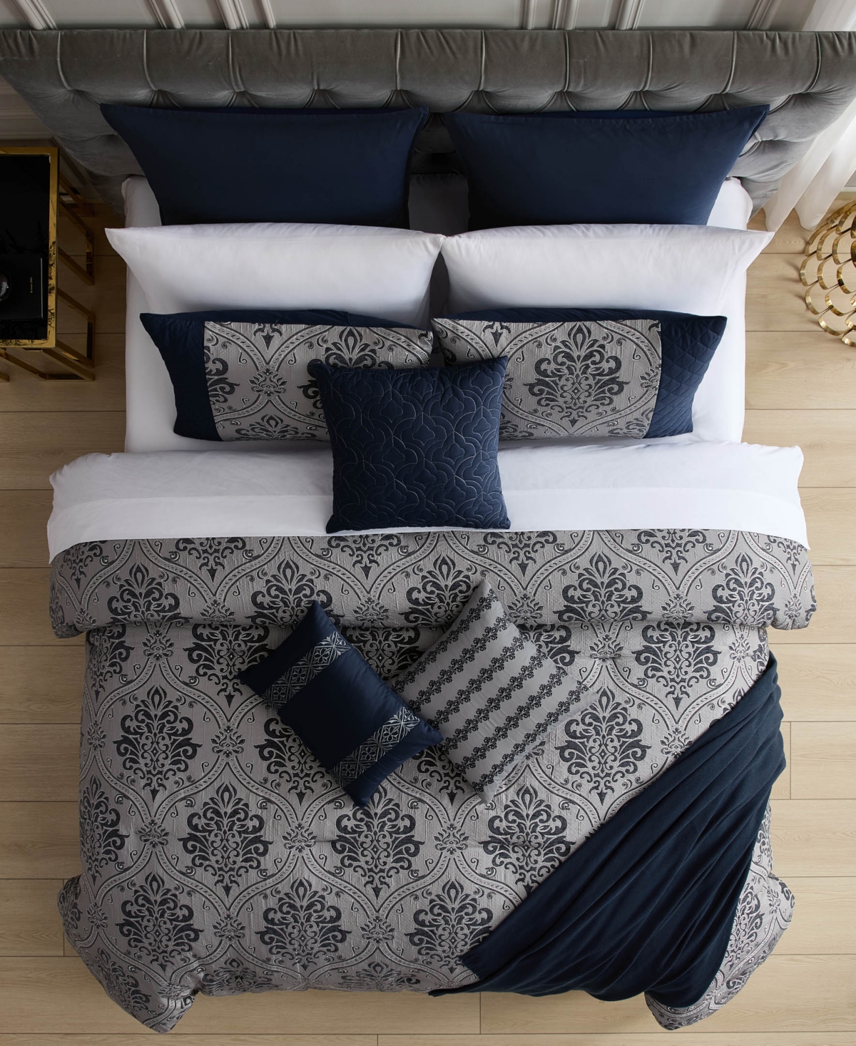 Horwin Damask 14-Piece Comforter Set