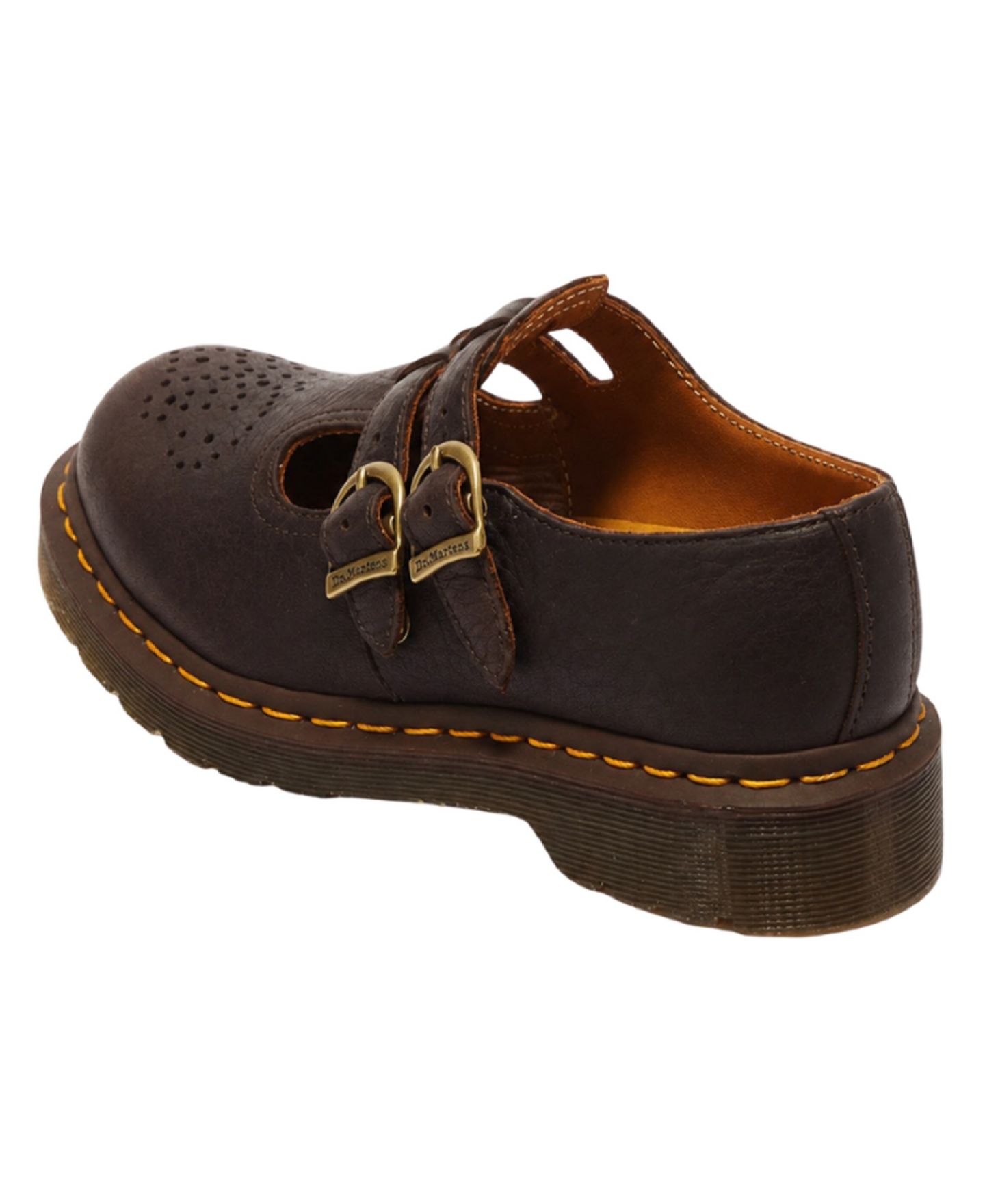 Женские кожаные туфли Мэри Джейн Dr. Martens 8065 Ambassador с круглым носком, цвет: Тёмный коричневый — фото 3