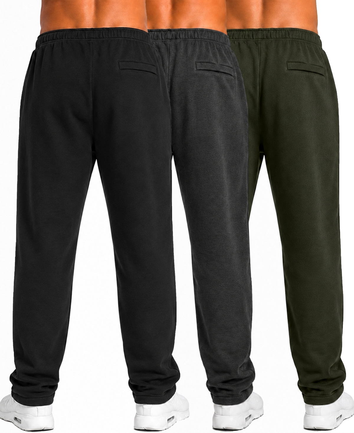 Q-Active Men's Classic Fleece Sweatpants, 3-Pack