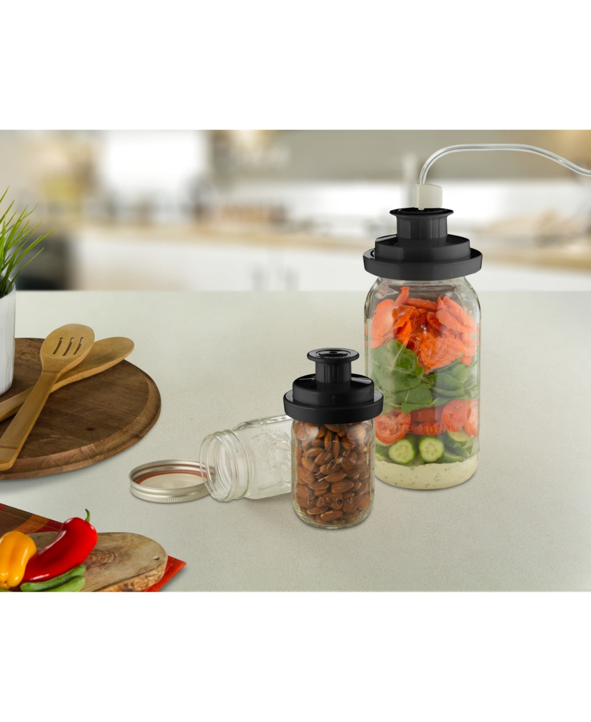 Ball Mason Jar Vacuum Sealer Kit with Handheld Sealer and Jar Seal Lids - Regular Mouth