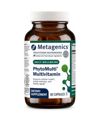 PhytoMulti Multivitamin 20 Plus Essential Vitamins and Minerals with Phytonutrients Supports Healthy Aging, Cellular Health 60 Capsules