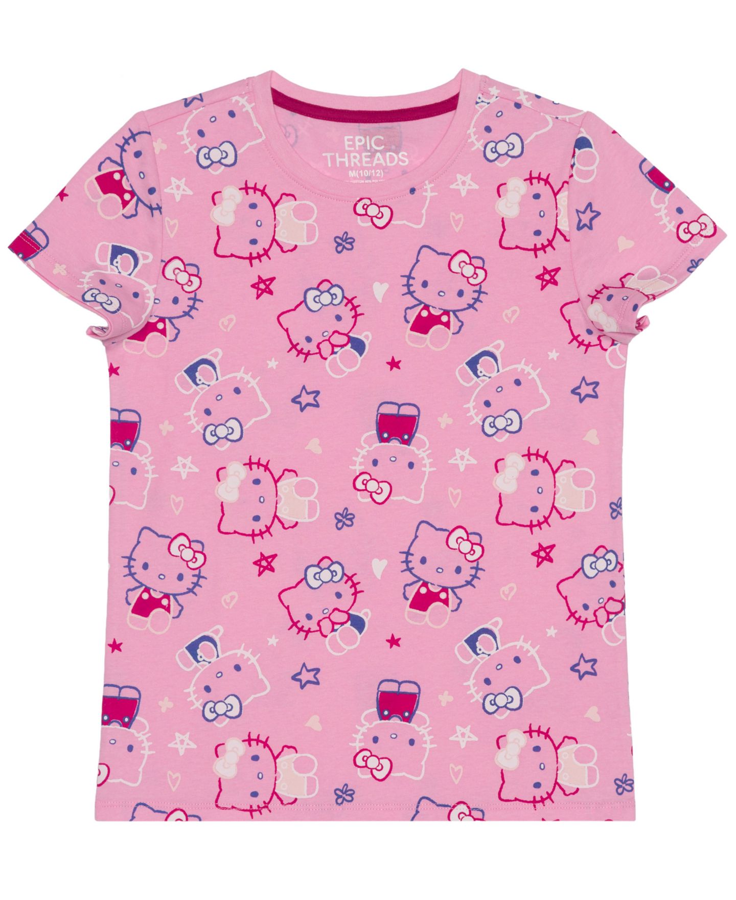 Футболка Epic Threads Hello Kitty Graphic для девочек, цвет: Bon — фото 1