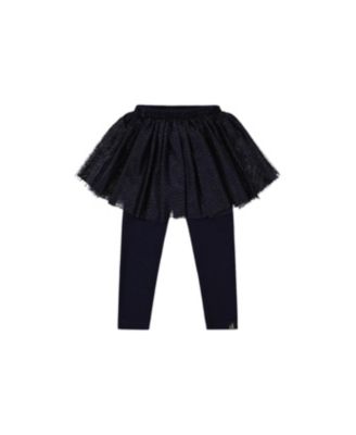 Toddler Girls 2T-5T Leggings with Integrated Tulle Skirt