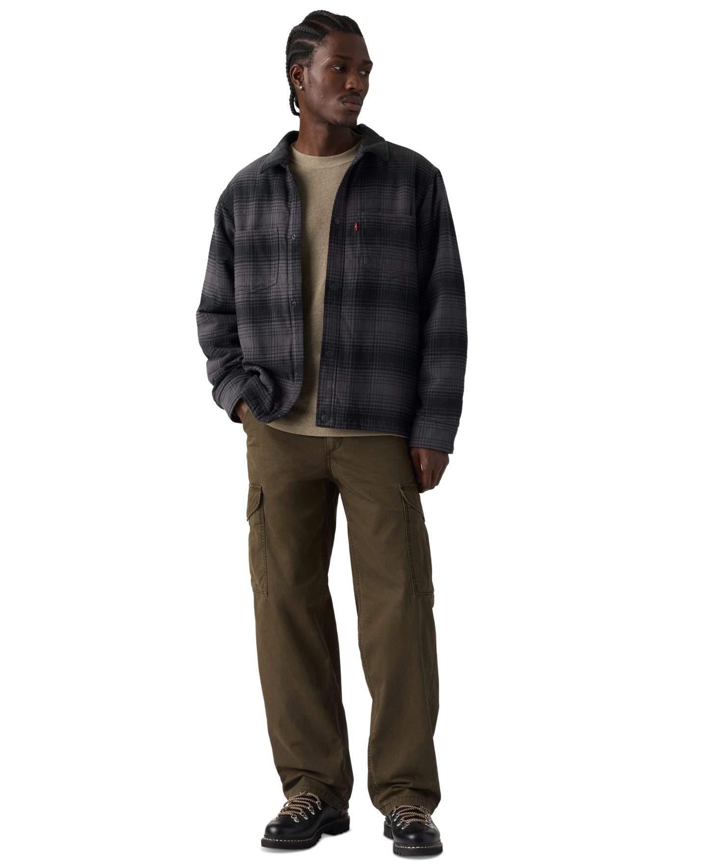 Мужские брюки Levi's XX Baggy Cargo, цвет: Кофейный — фото 3