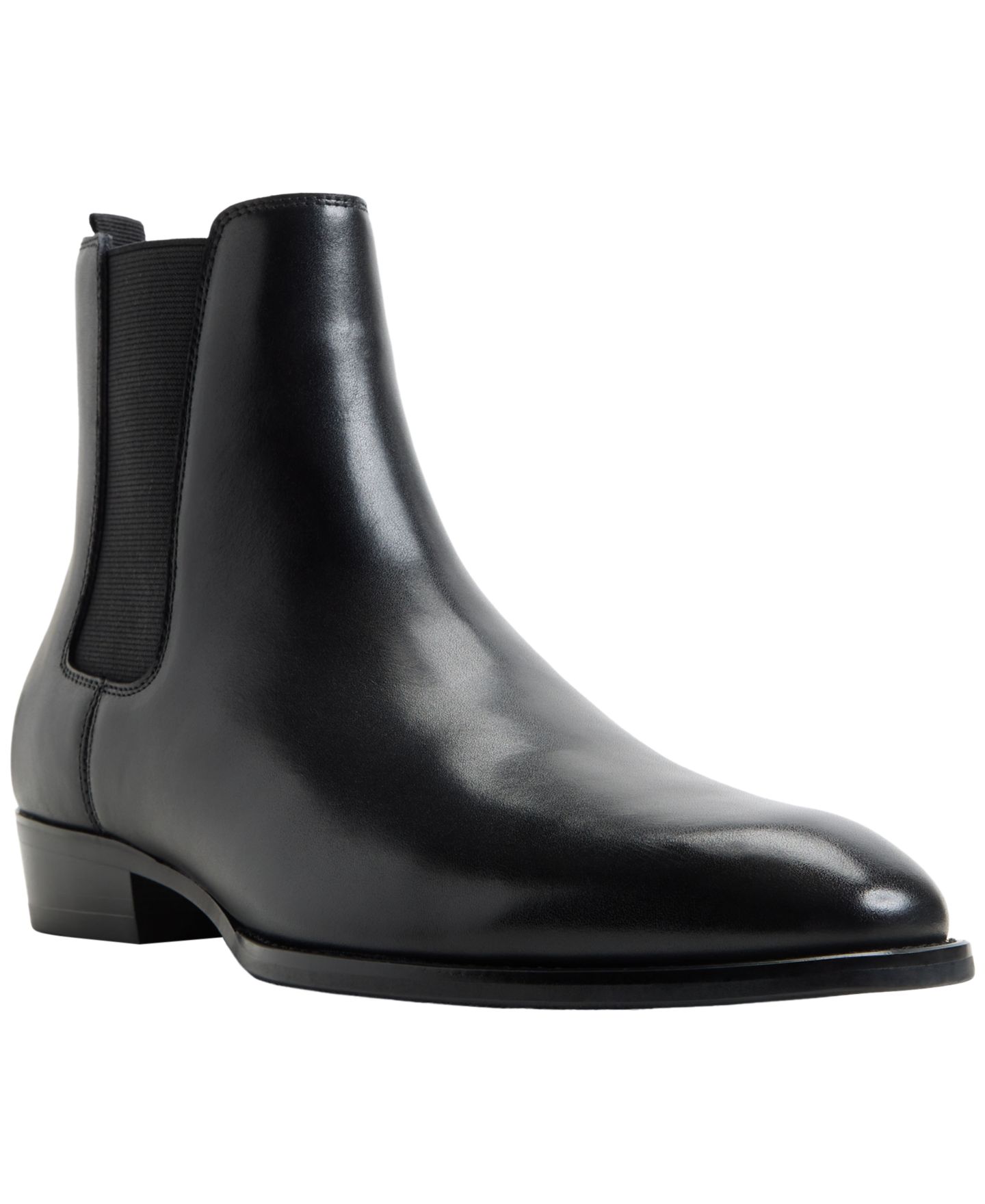 Мужские ботинки ALDO Bert Leather Ankle, цвет: Чёрный комбинированный — фото 1