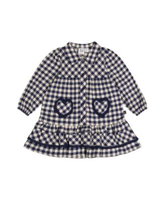 Little and Big Girl (6-8)Shirt Dress with Frills