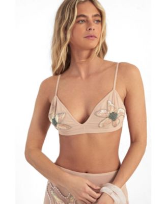Women's Flower Embellished Bralet