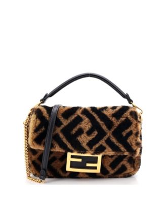 Mini Baguette NM Bag Zucca Shearling