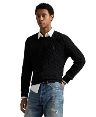 Men's Cable-Knit Cotton Sweater