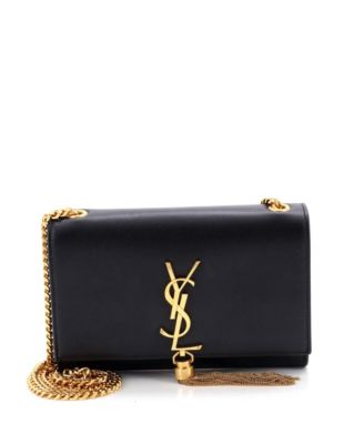 Small Classic Monogram Tassel Crossbody Bag Leather