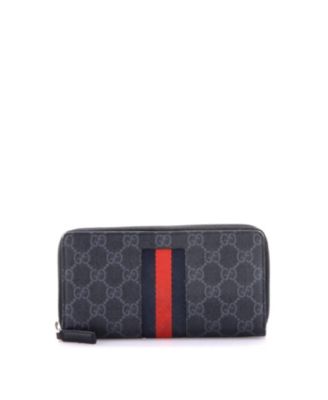 Web Zip Around Wallet GG Coated Canvas