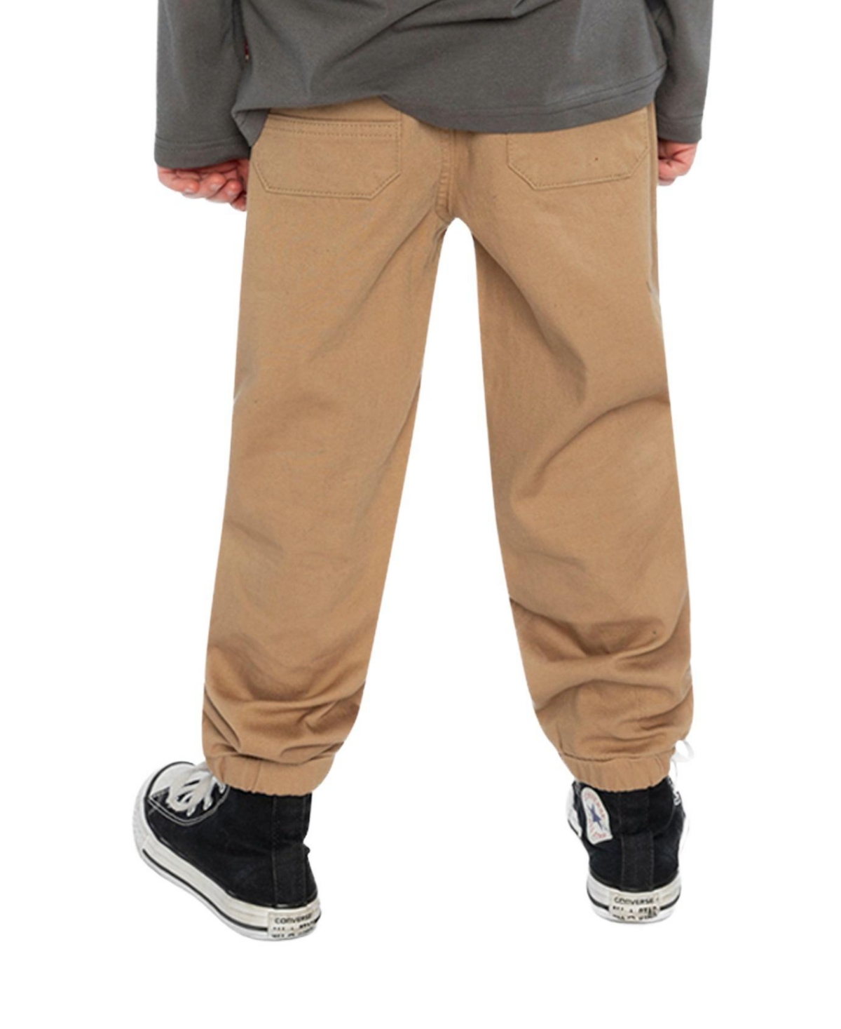 Deux par Little and Big Boy (6-12) Stretch Canvas Jogger Pants