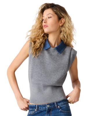 Women's Kelson Collared Sleeveless Sweater