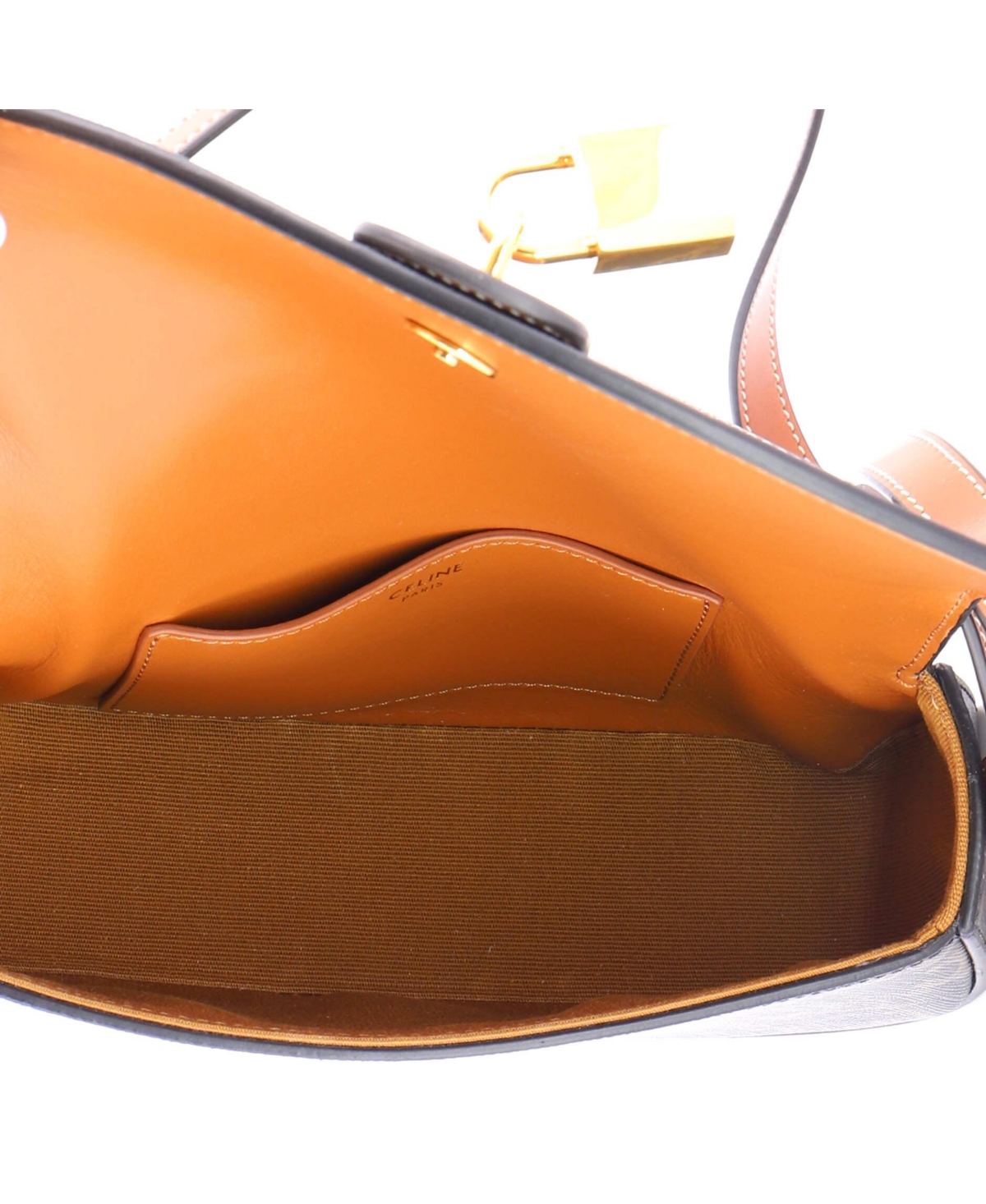 Pre-Owned Celine Tabou Clutch with Strap Triomphe Coated Canvas