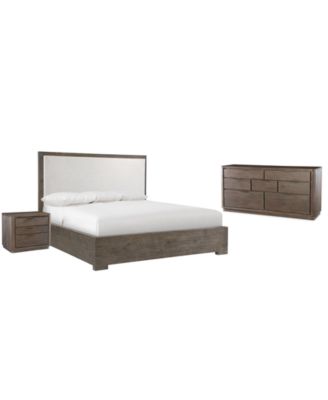 Outline 3-Piece Queen Panel Bedroom Set (Bed, Dresser & 3-Drawer Nightstand)