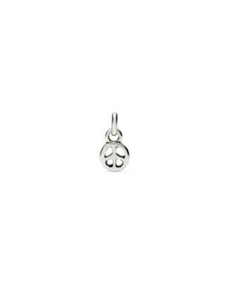Silver Metal Alloy Peace Symbol Charms