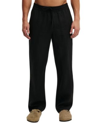 Men's Baggy Worker Linen Relaxed-Fit Pants