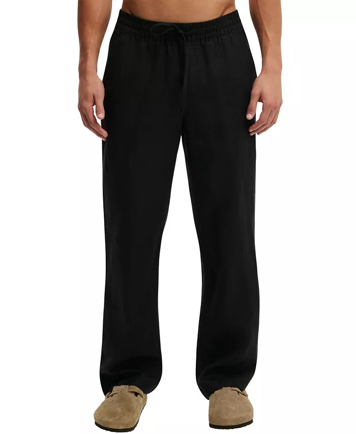 Men's Baggy Worker Linen Relaxed-Fit Pants - thumbnail 5