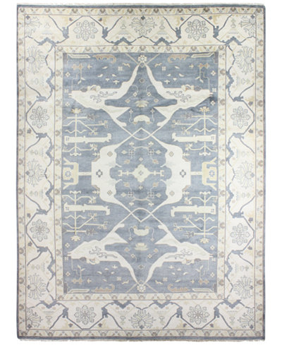 Macy's Fine Rug Gallery, One of a Kind, B604625 Indo Oushak Grey 10'2