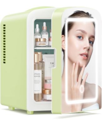 4L Mini Makeup Fridge with Mirror, Portable