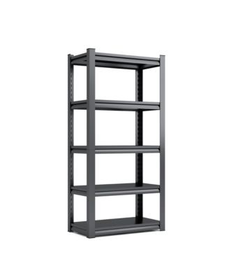 63inch Height 5-Tier Metal Storage Shelving - 2000lbs Heavy Duty Adjustable Industrial Rack
