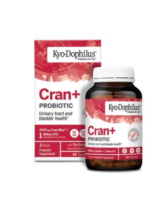 Kyo-Dophilus Cran+ Probiotic, Urinary Tract and bladder health, 60 capsules