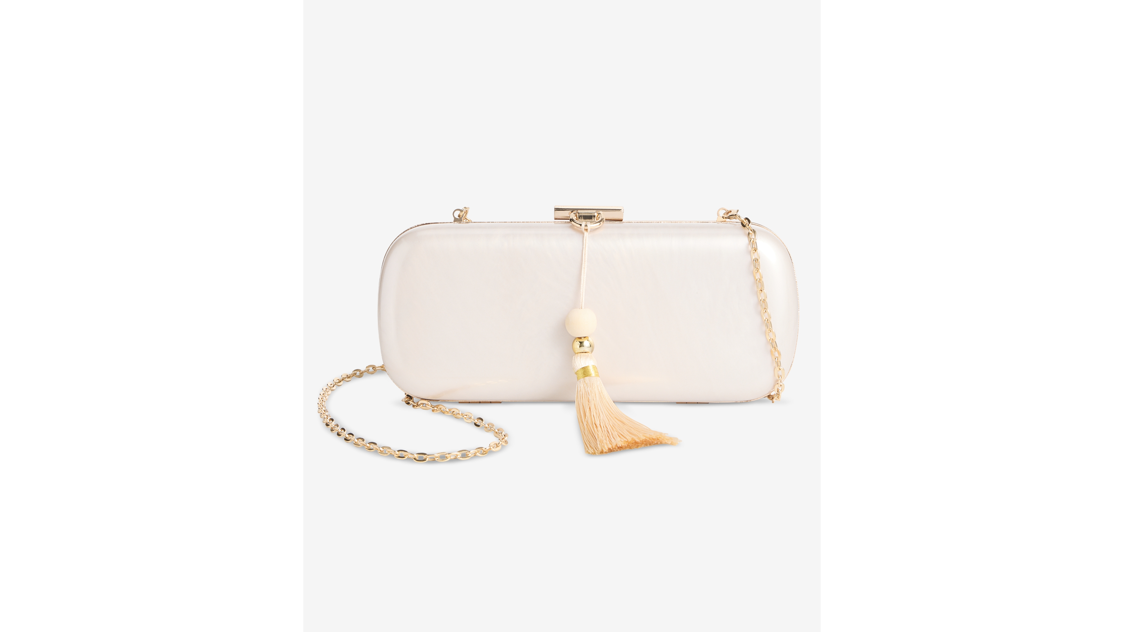 I.n.c. International Concepts Tassel-Detail Gold-Tone Clutch Handbag