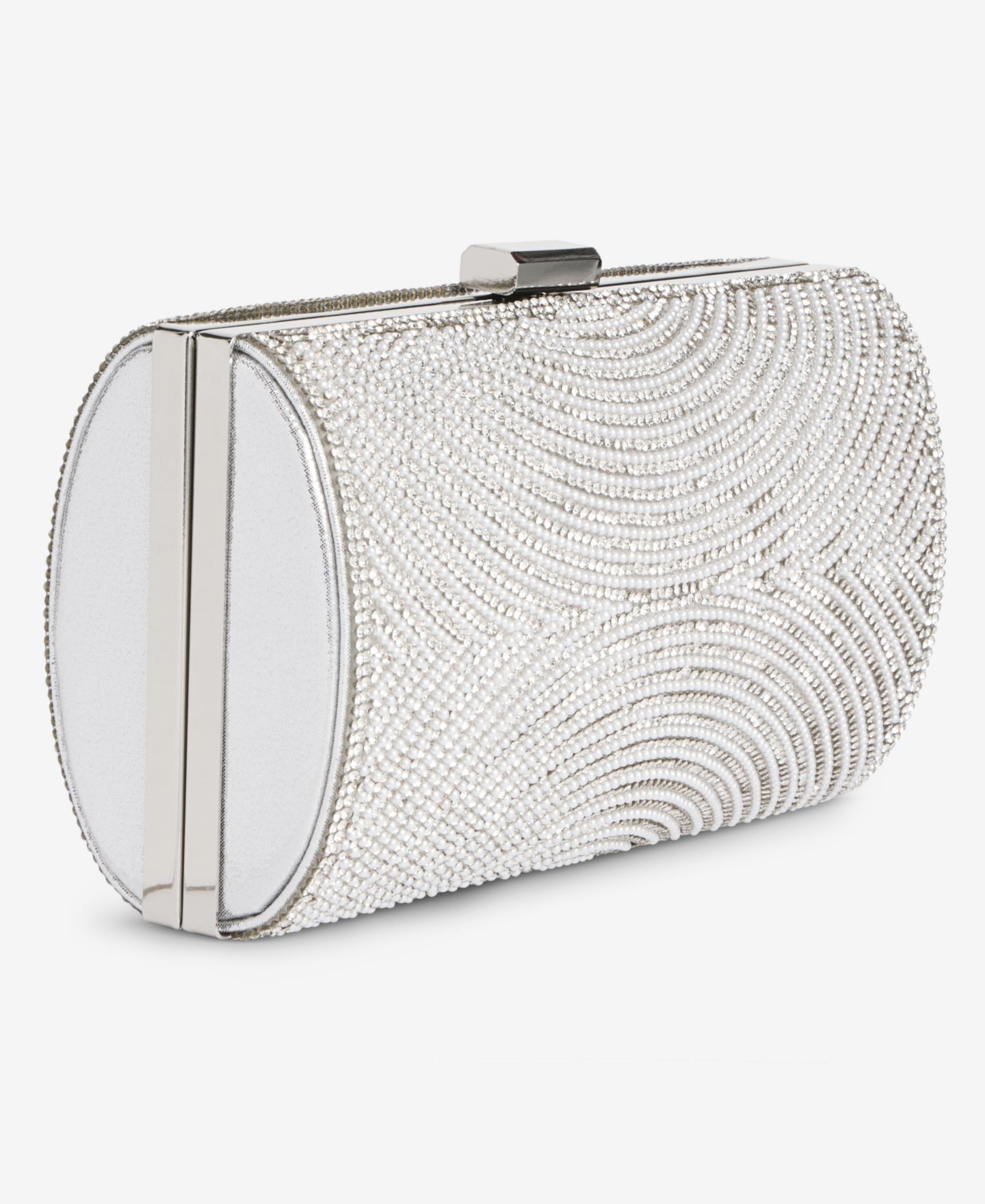 Женский клатч I.N.C. International Concepts Ranndi Imitation Pearl Embellished Evening Clutch Handbag, цвет: Жемчужный — фото 3