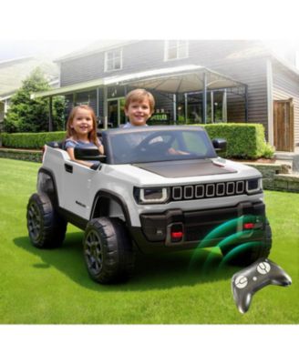 41.7 x 27.2 x 13.8 Inch Kids Electric Ride On Car Licensed 24V 2 Seater Car with Remote Control for Outdoor Play