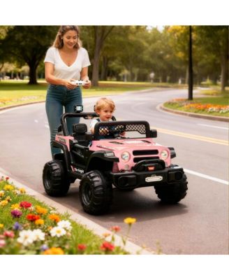 43.3 x 28.3 x 28.3 Inch Kids Electric Ride On Car 12V Battery Powered Car with Remote Control for Outdoor Play