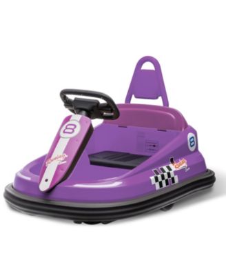 29.9x19.3x10.2 in Kids Electric Bumper Car 6V Ride On Toy, 3 mph Speed, Dual Drive Motors, 360degree(s) Spin, Soft Bumper Ring, Indoor Play