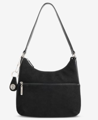 Nappa Suede Combo Hobo Bag