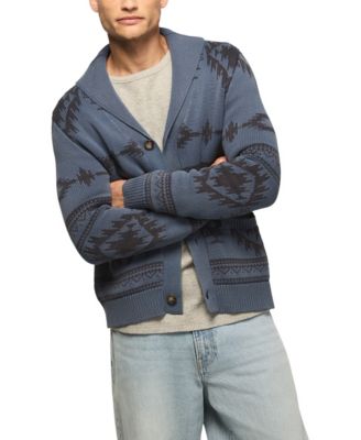 Men's Southwestern Shawl Collar Cardigan Sweater