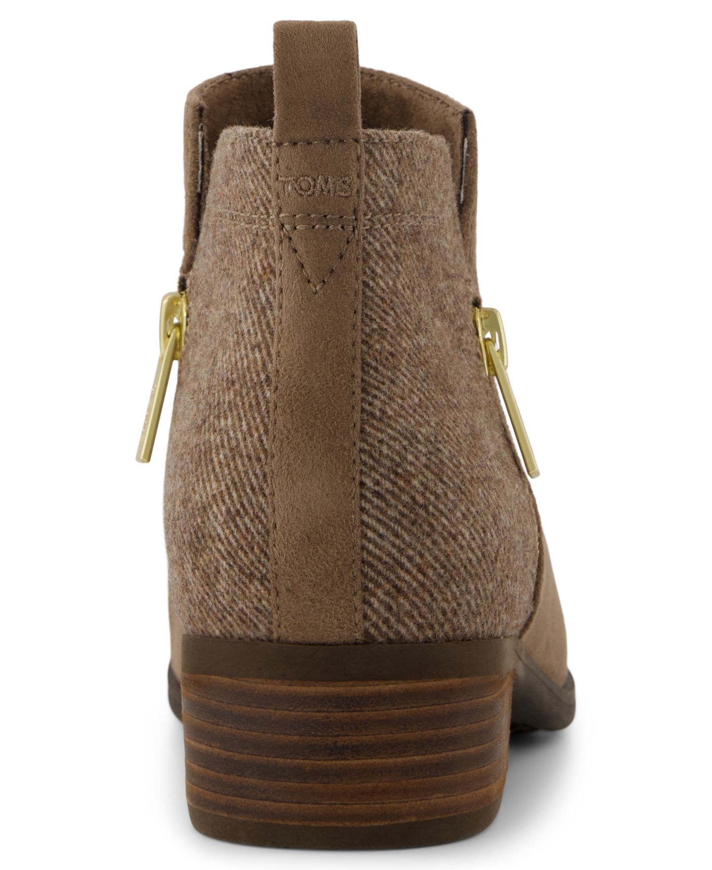 Женские ботинки TOMS Dahlia Zipper Ankle Booties, цвет: Коричневый — фото 3