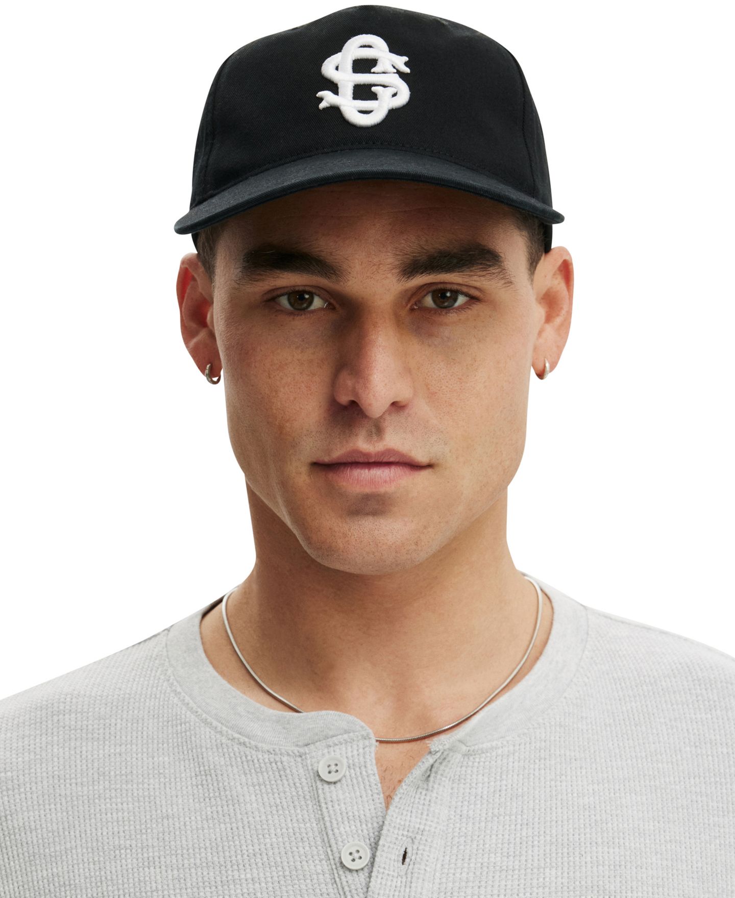 Мужская кепка COTTON ON 5-Panel Hat, цвет: Чёрный — фото 6
