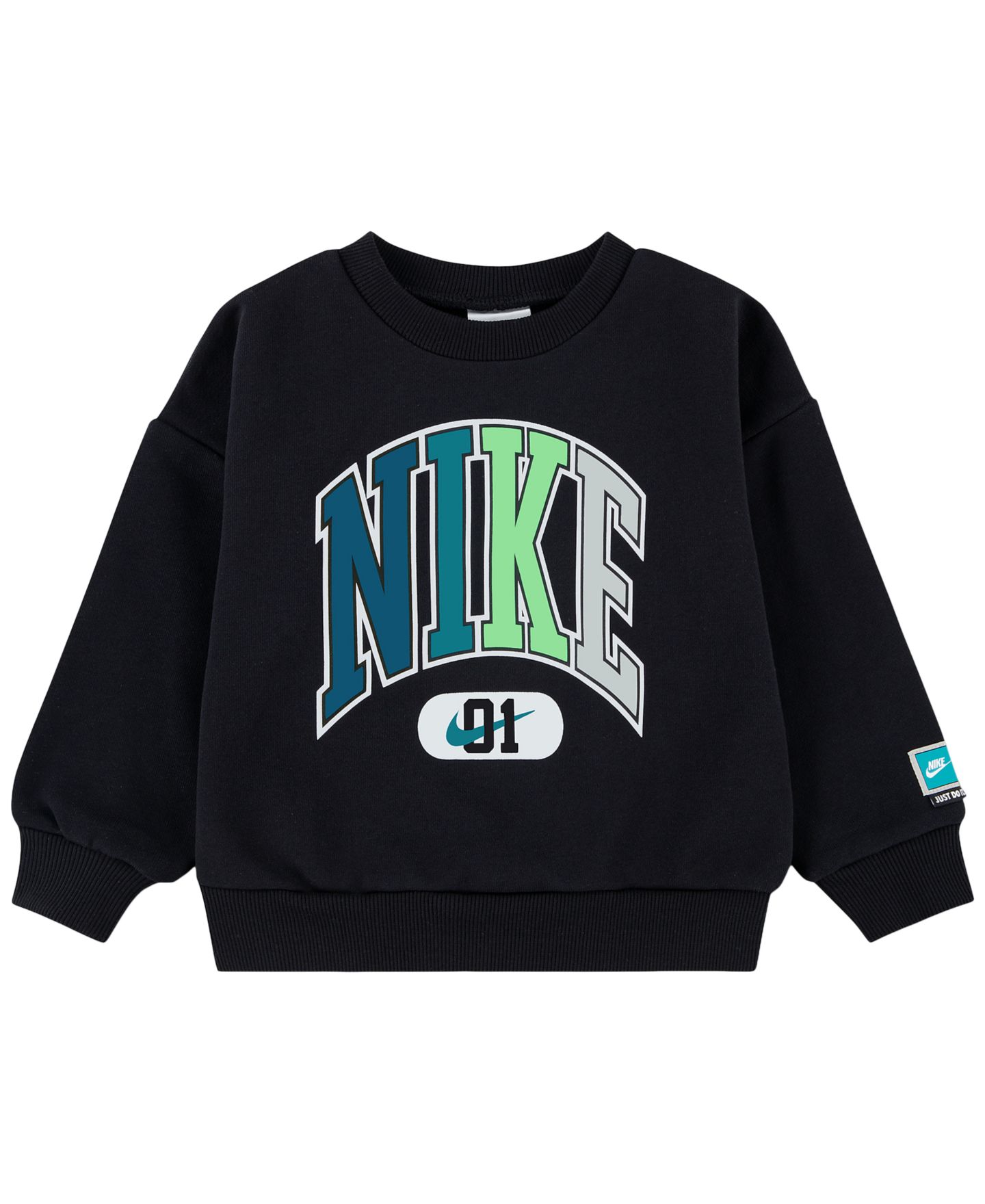 Свитшот Nike Sportswear Multisport Fleece Sweatshirt для мальчиков-малышей, цвет: Чёрный — фото 1