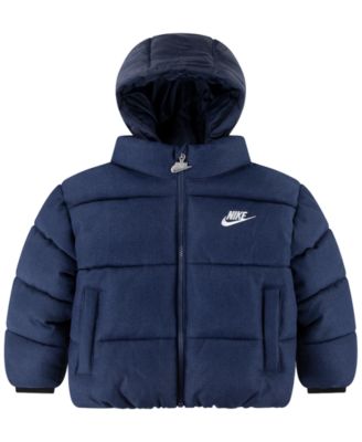 Toddler Boys' 2T-4T Heathered Twill Puffer Jacket