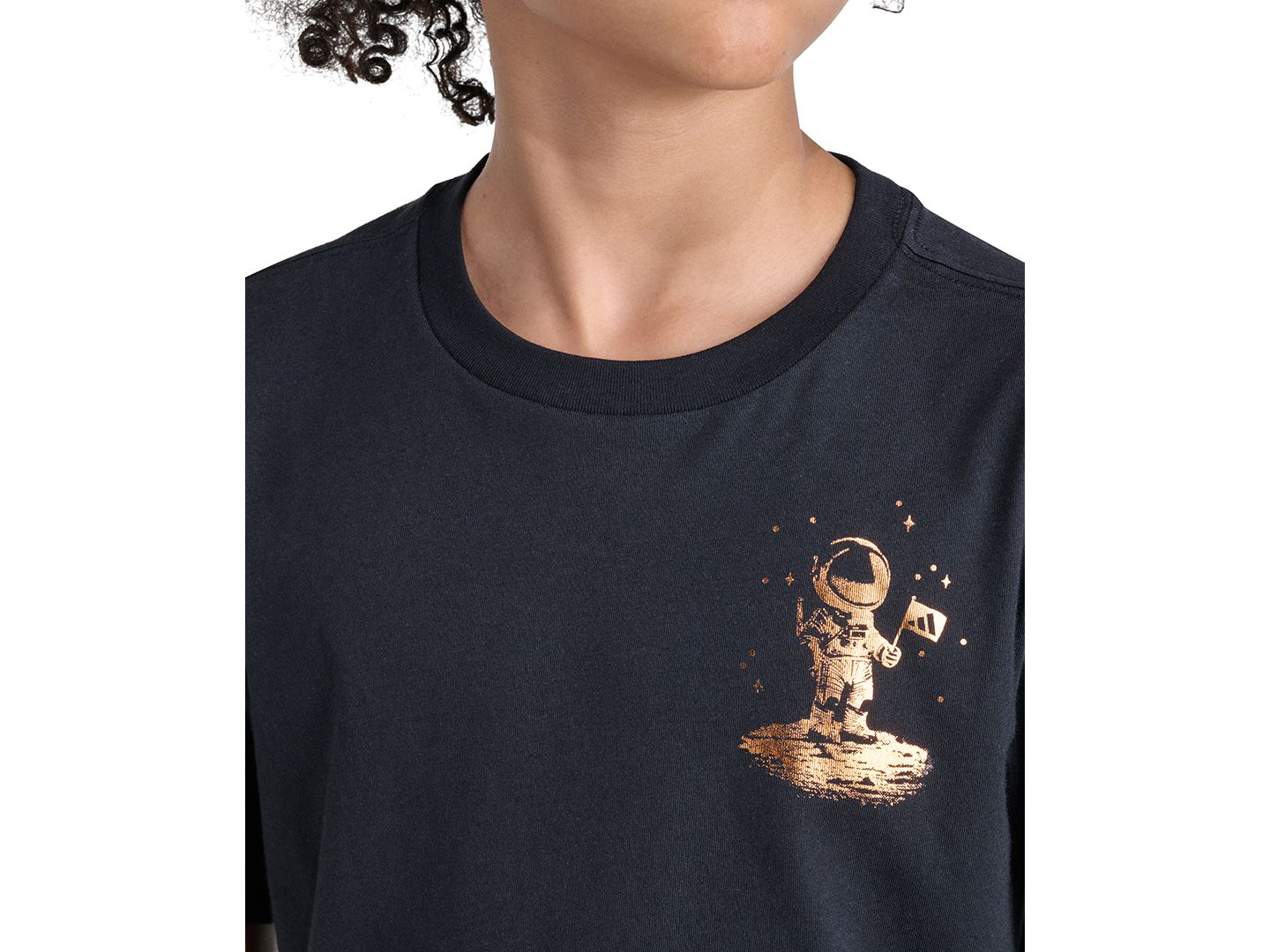 Футболка adidas Short-Sleeve Beyond T-Shirt для мальчиков, цвет: Чёрный — фото 2