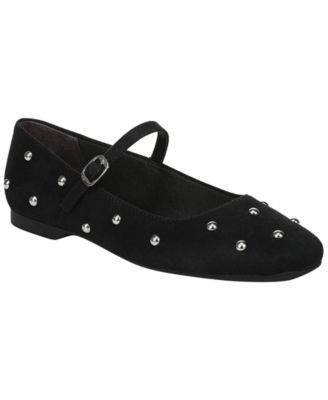Women's Beloved Stud Buckle Mary Jane Flats