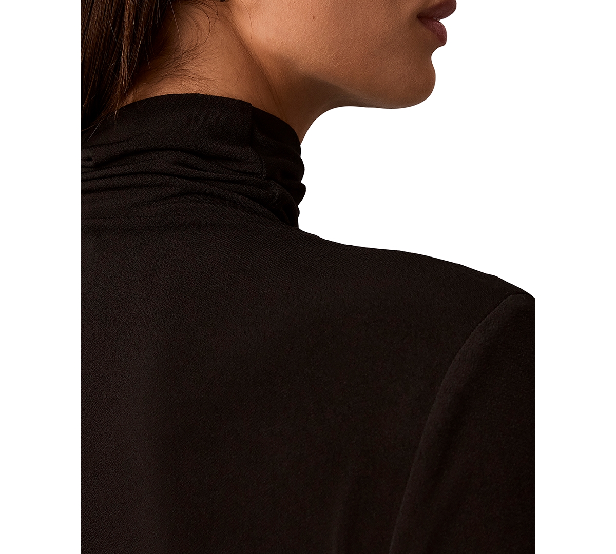 Calvin Klein Women's Long-Sleeve Crepe Jersey Top