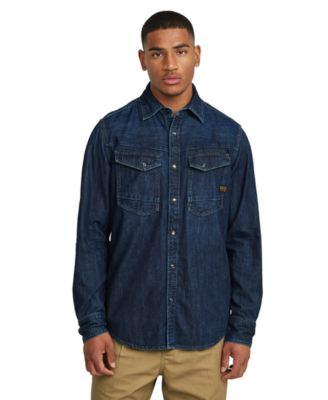 Men's Denim Slim-Fit Shirt