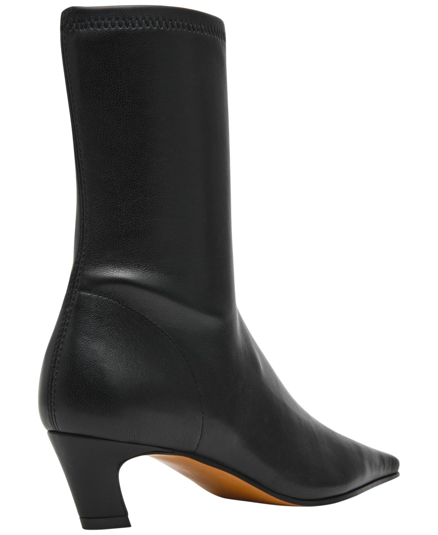Женские носки Steve Madden Kimmens Kitten Heel Sock Booties, цвет: Чёрный — фото 6
