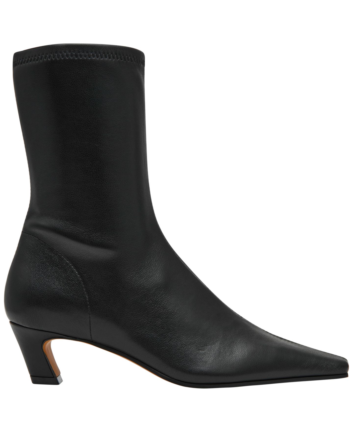 Женские носки Steve Madden Kimmens Kitten Heel Sock Booties, цвет: Чёрный — фото 2