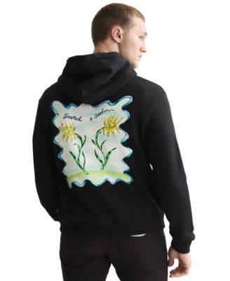 Men's Floral Artwork Hoodie