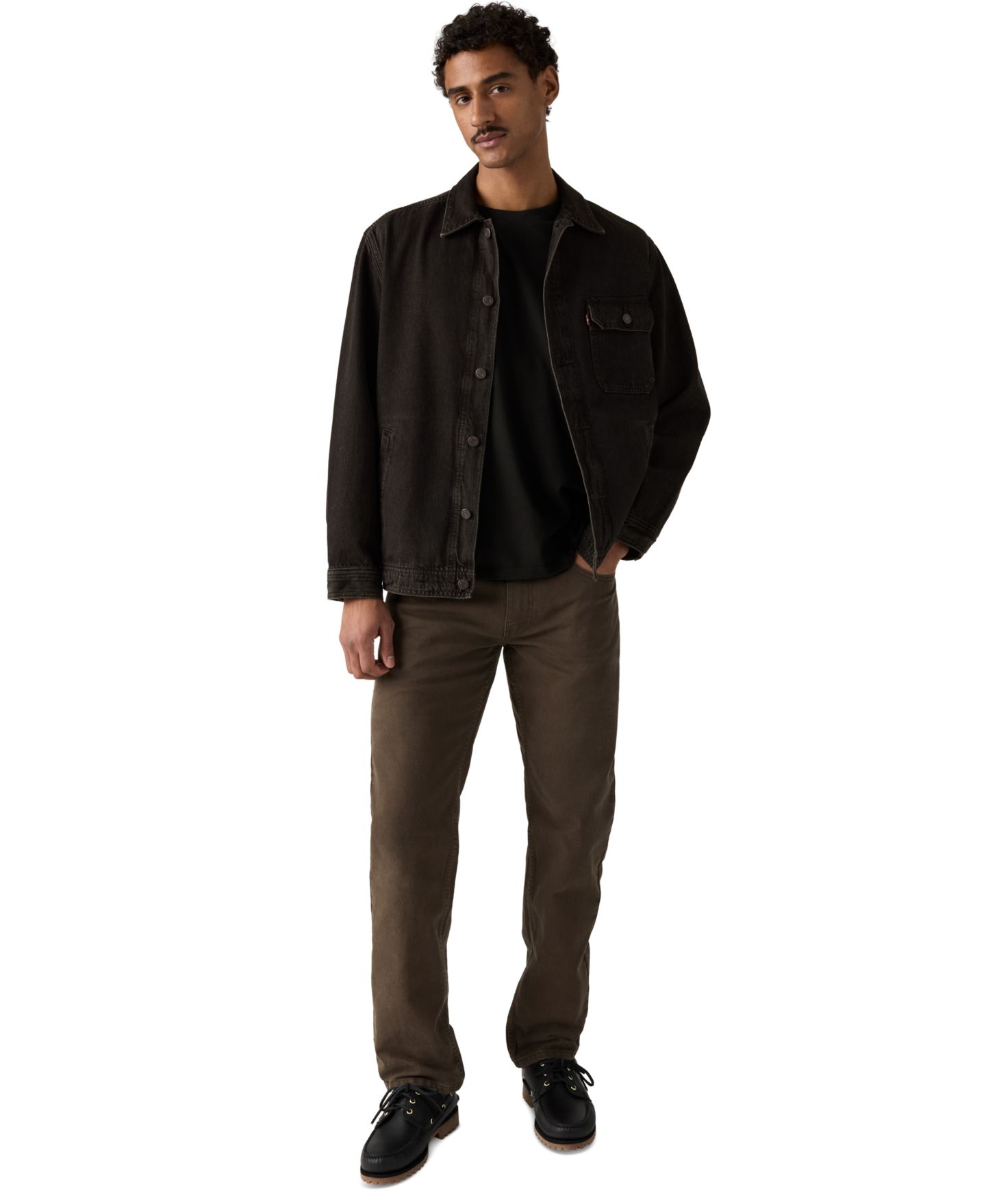 Мужские джинсы Levi's 559™ Relaxed-Fit Stretch, цвет: Кофейный — фото 2